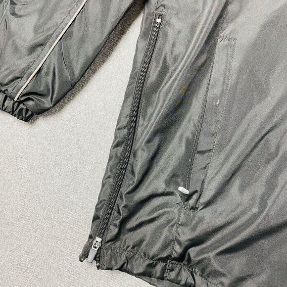 Authentic Apparel Anaconda Sports Black Windbreaker Jacket Pocket Sz XL ( ISA ) - Picture 4 of 7